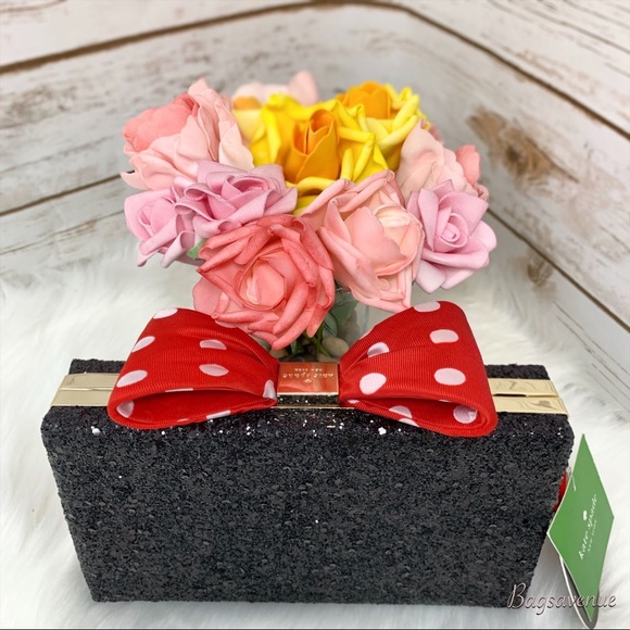 FIRM PRICE kate spade Minnie Mouse black clutch - Picture 5 of 8